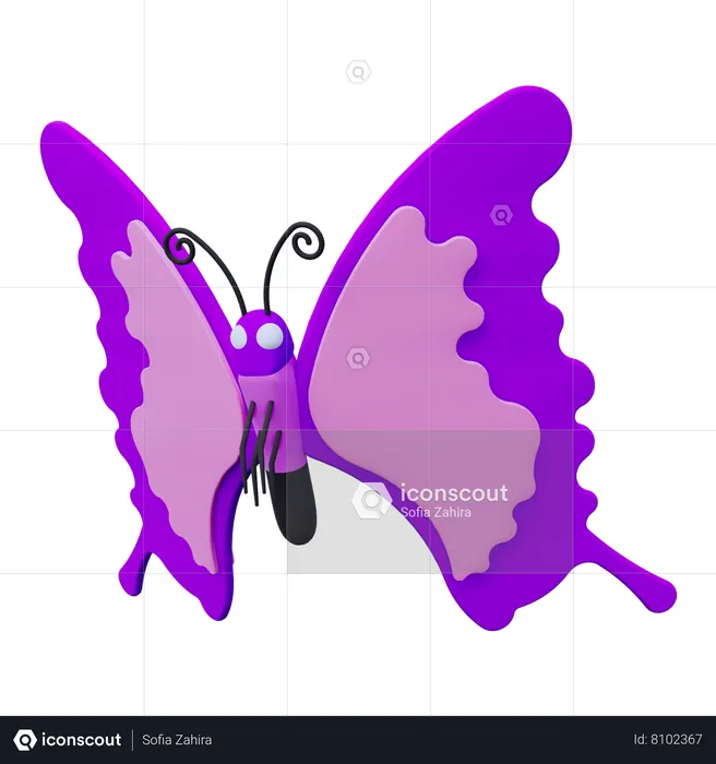 Butterfly  3D Icon