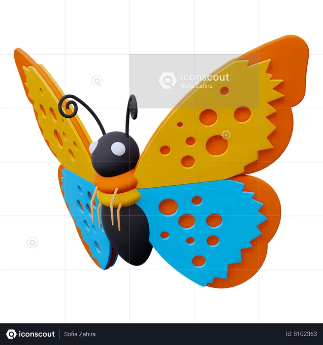 Butterfly  3D Icon