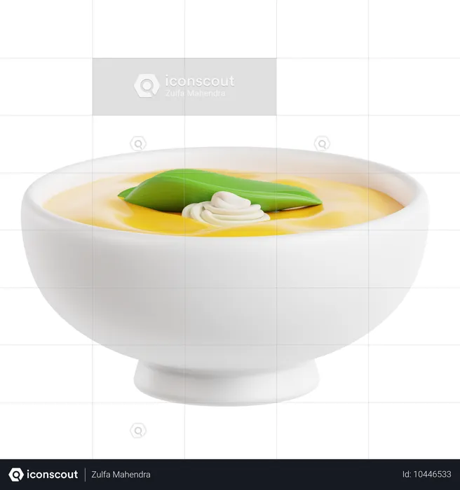 Butternusskürbissuppe  3D Icon