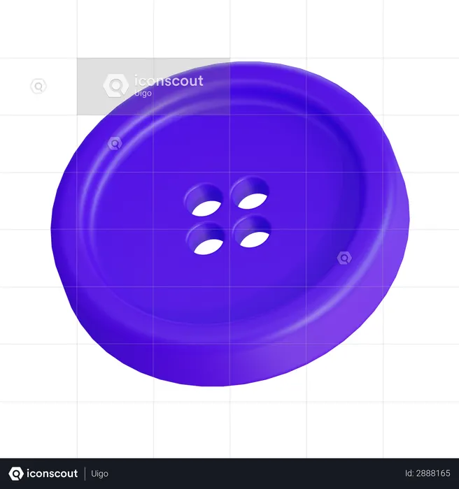 Button  3D Illustration