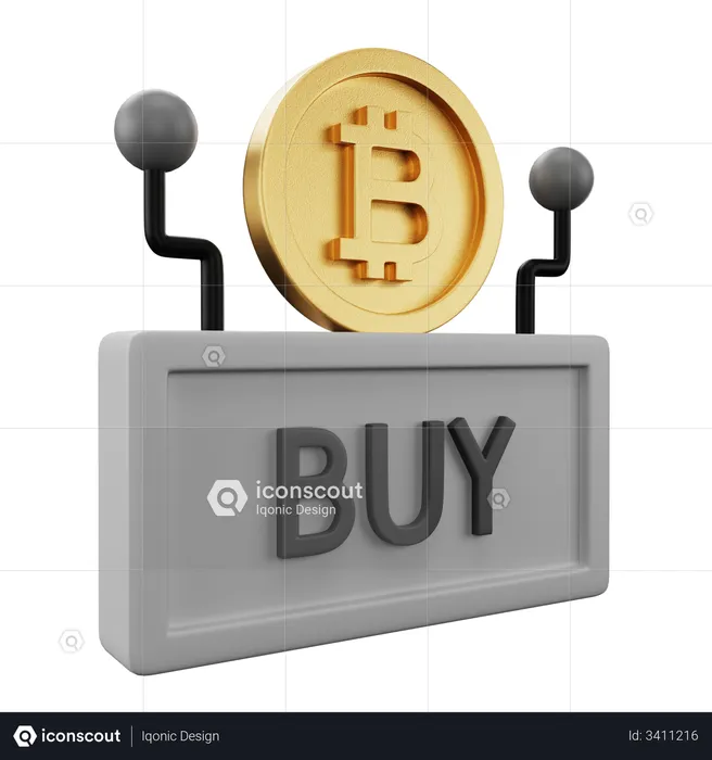 Buy Bitcoin  3D Illustration