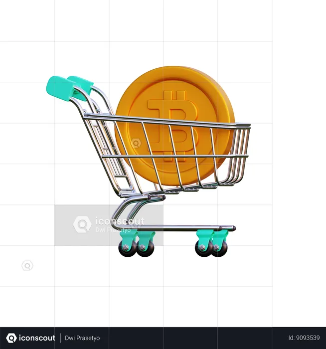Buy bitcoins  3D Icon