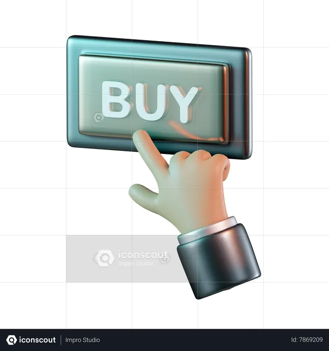 Buy Button  3D Icon