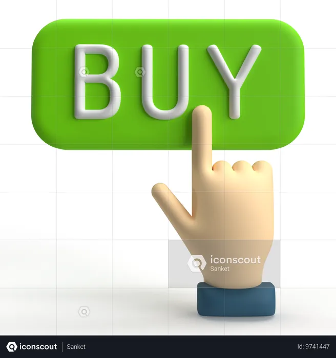 Buy Button  3D Icon