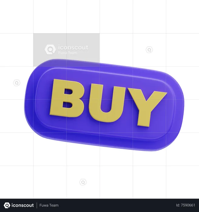 Buy Button  3D Icon