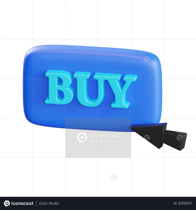 Buy Button  3D Icon