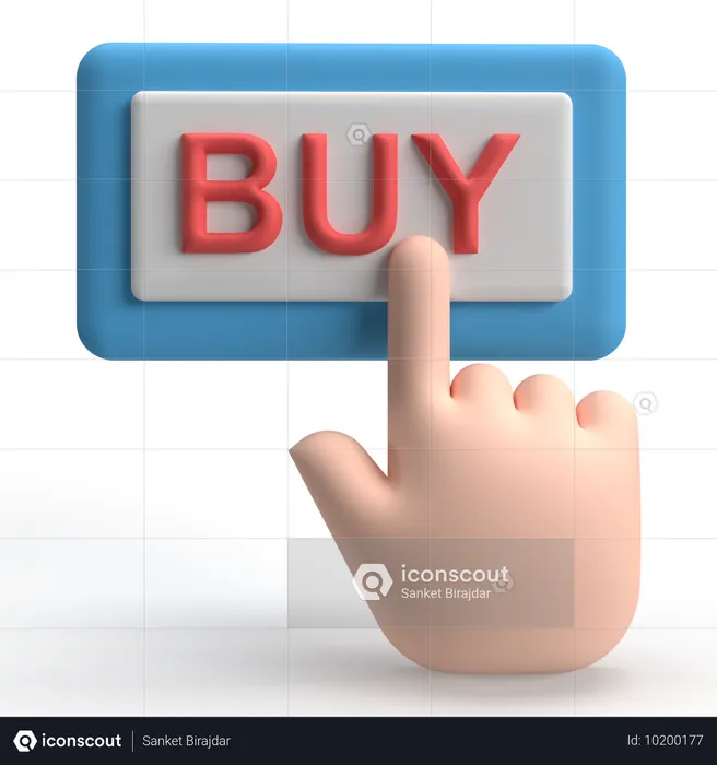 Buy Button  3D Icon