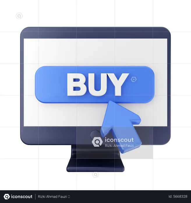 Buy Button  3D Icon