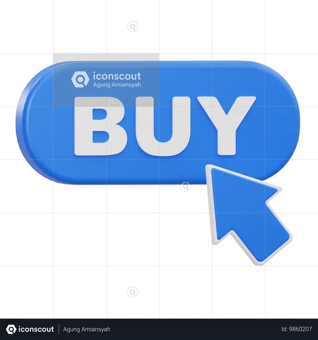 Buy Button  3D Icon