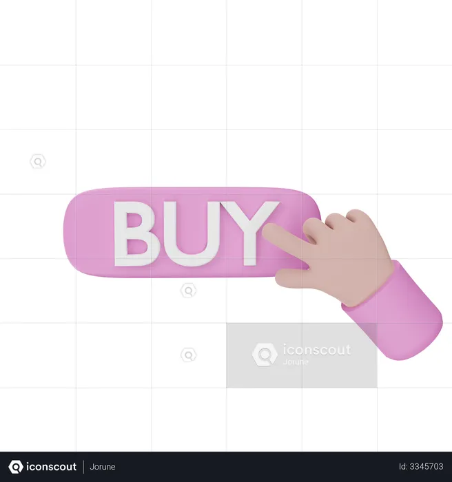 Buy Button  3D Illustration