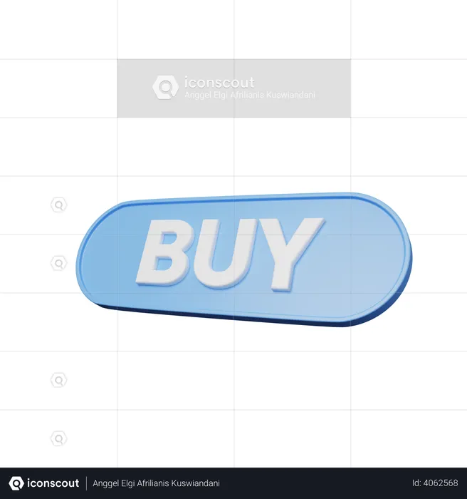 Buy button  3D Illustration