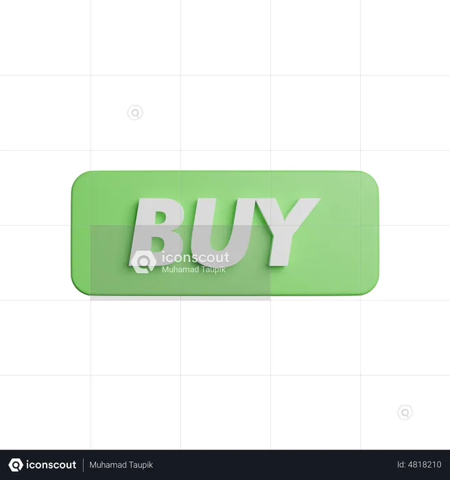 Buy Button  3D Icon