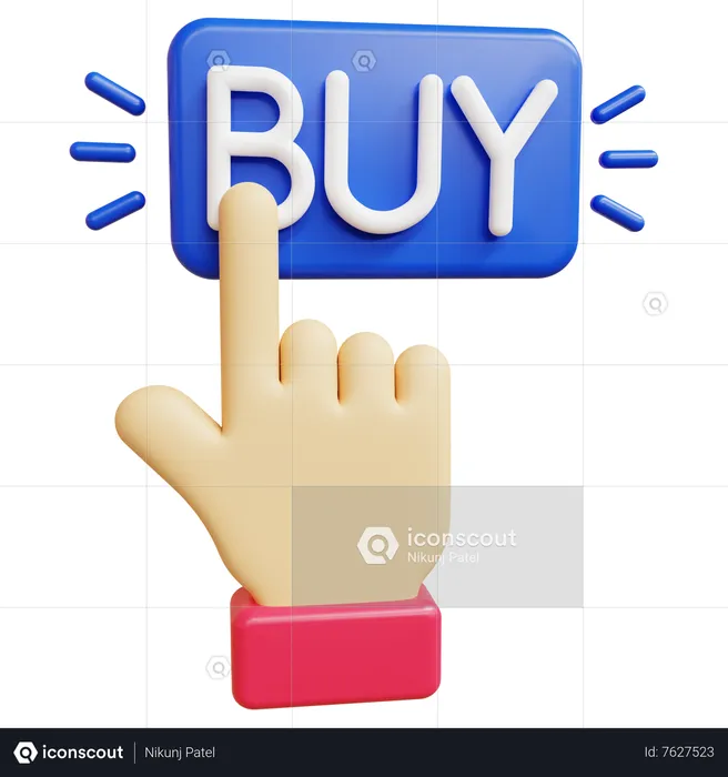 Buy Click  3D Icon