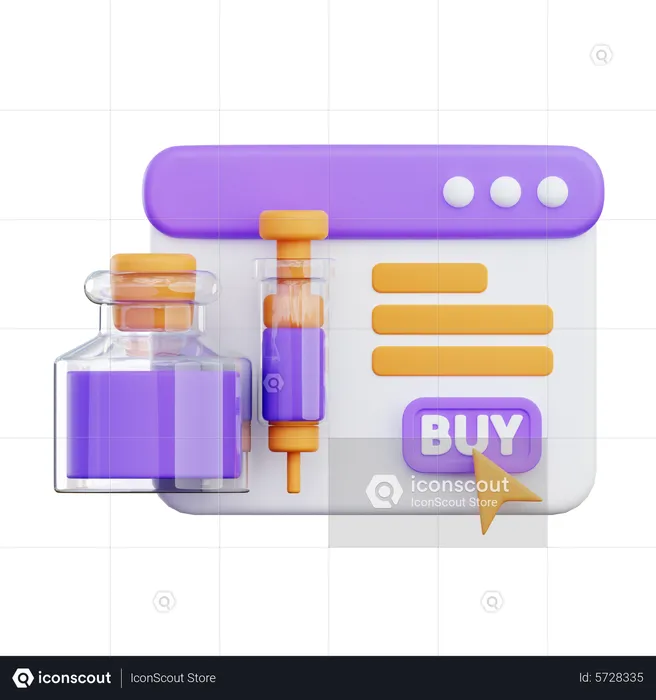 Buy Drugs  3D Icon