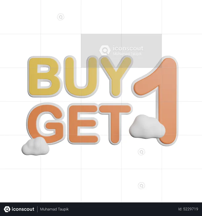 Buy Get One  3D Icon