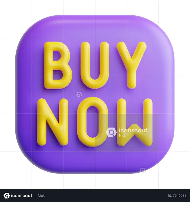 Buy Now Badge  3D Icon