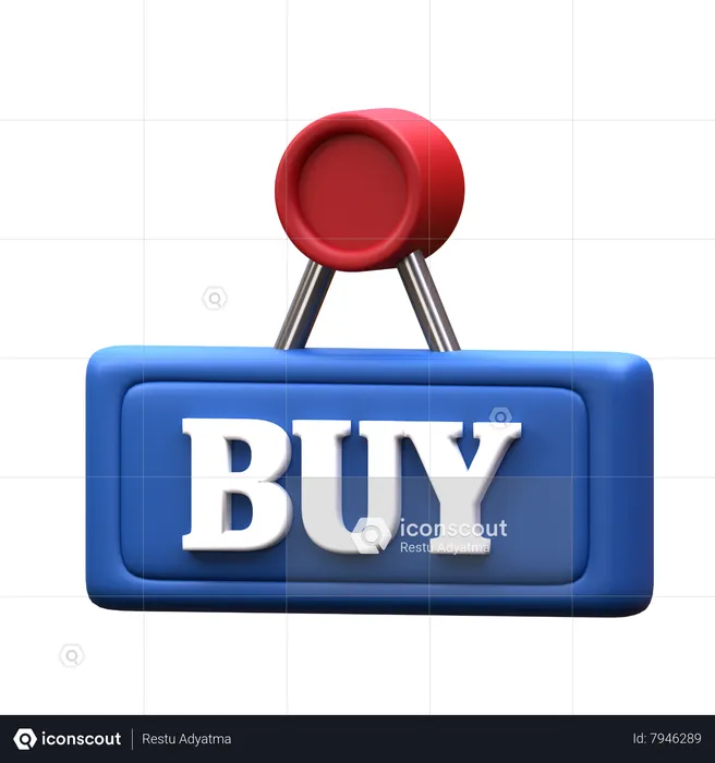 Buy Sign  3D Icon