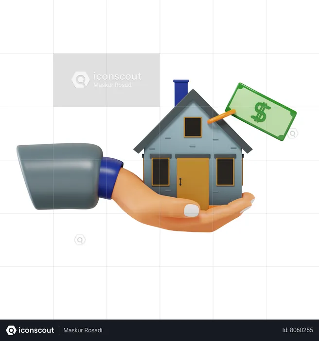 Buying House  3D Icon