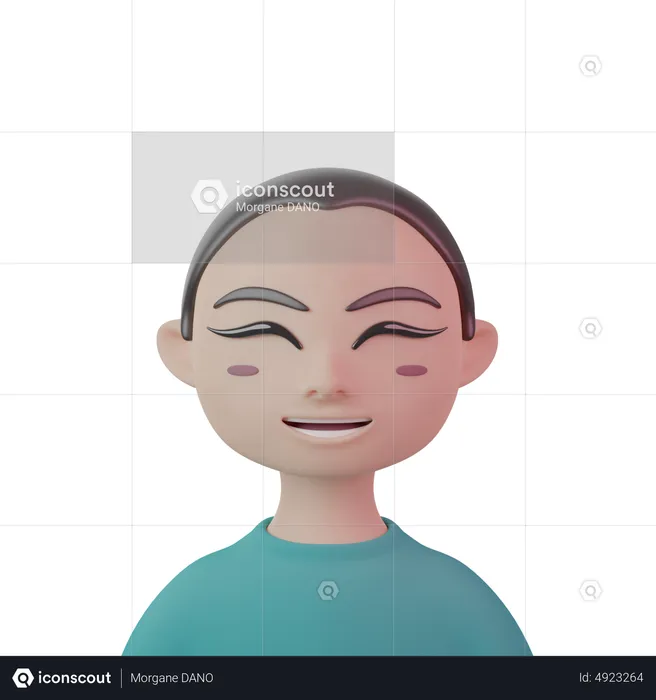 Buzz Cut Women  3D Icon