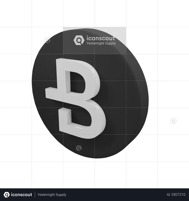 Bytecoin  3D Illustration