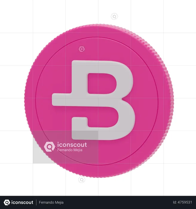 Bytecoin  3D Icon