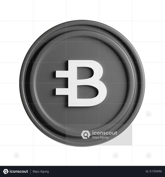 Bytecoin  3D Icon