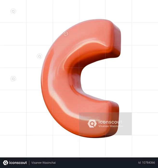 C  3D Icon