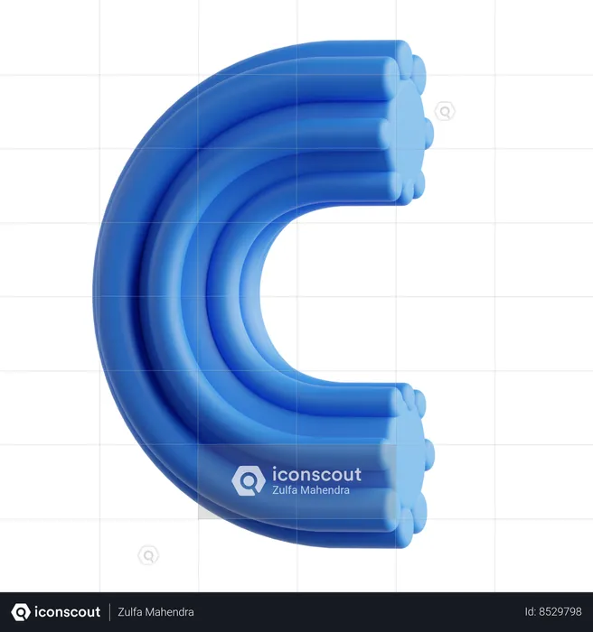 C  3D Icon