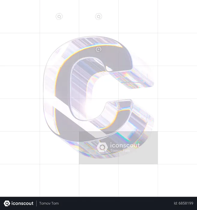 C  3D Icon