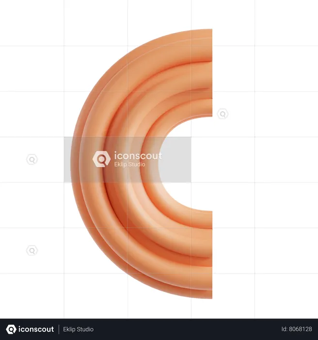 C  3D Icon
