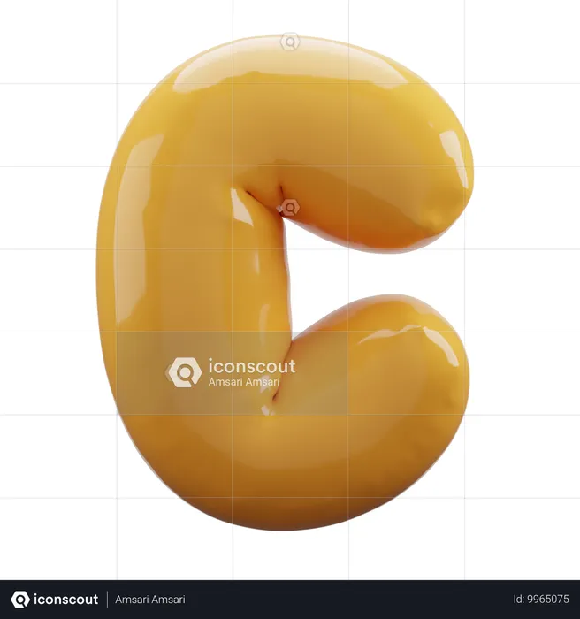 Alfabeto C Emoji 3D Icon