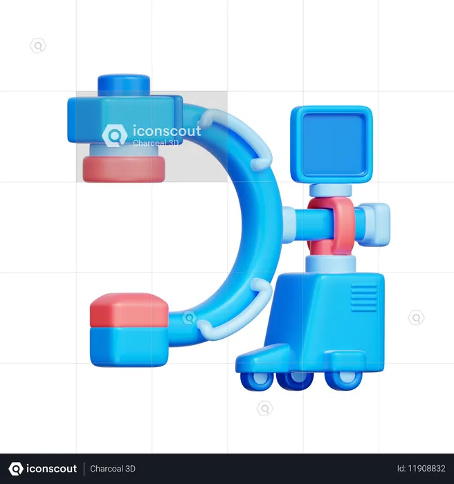 C-Arm X-ray Machine  3D Icon