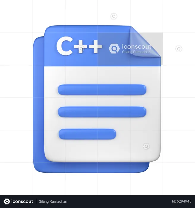 C++ File 3D Icon - Free Download Files & Folders 3D Icons | IconScout