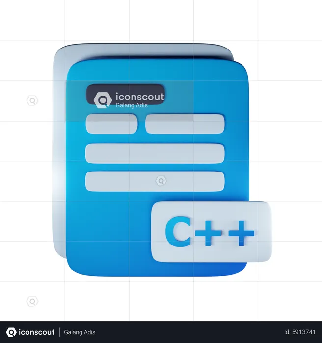 C++ file extension  3D Icon