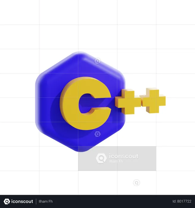 C Plus Plus  3D Icon