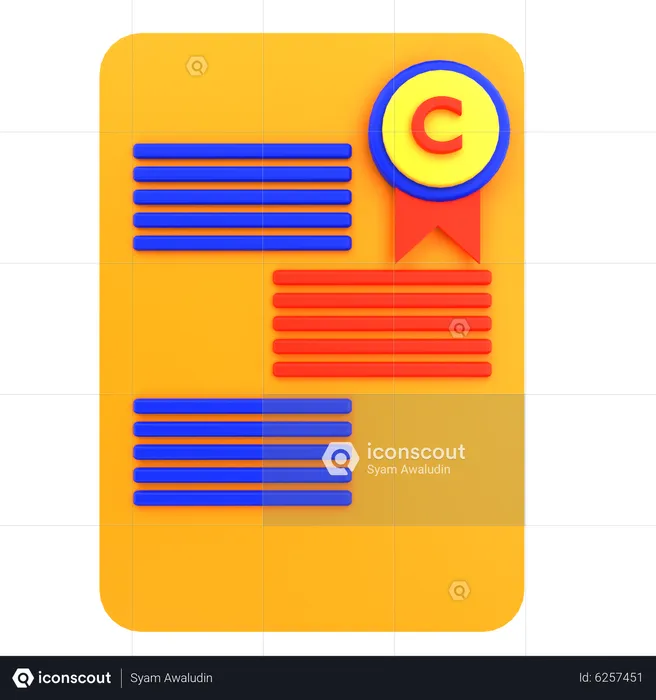 C Report  3D Icon