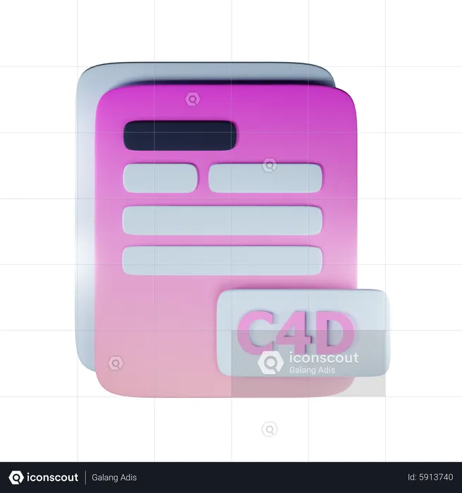 C4d file extension  3D Icon