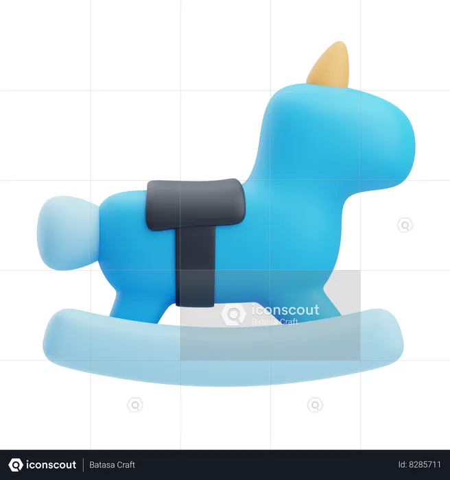 Caballo Mecedora  3D Icon