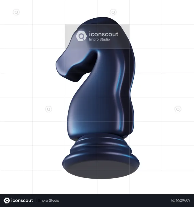Caballo de ajedrez  3D Icon