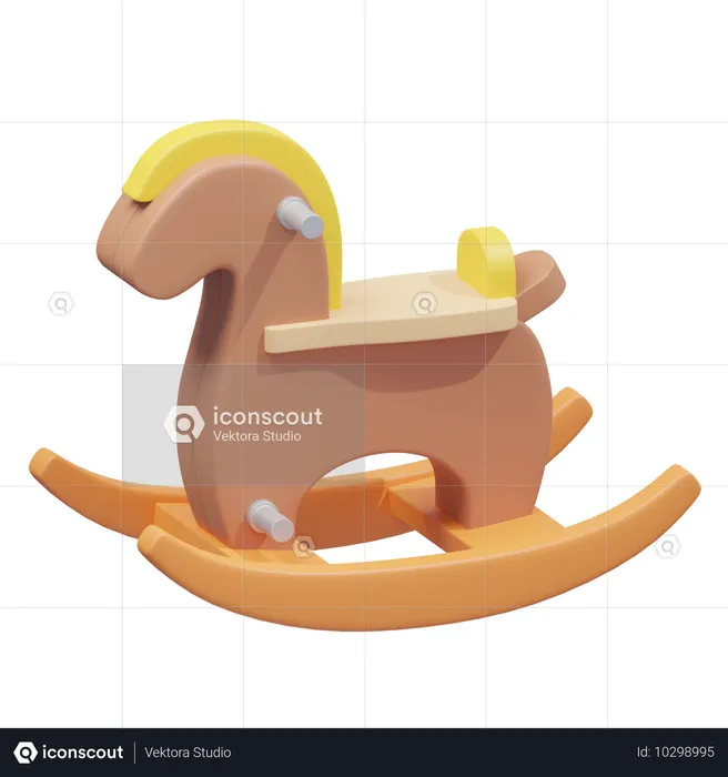 Caballo Mecedora  3D Icon