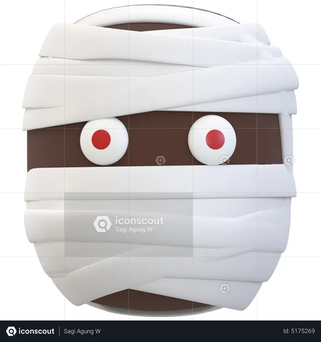 Cabeza de momia  3D Icon