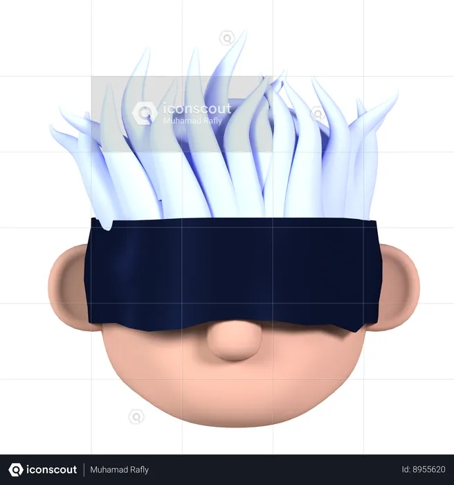 Cabeza de personaje de anime  3D Icon