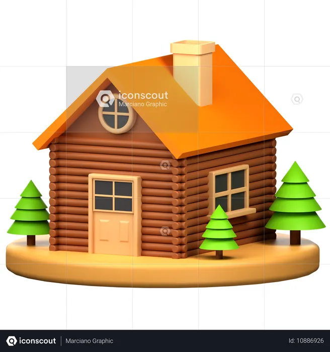 Cabine  3D Icon