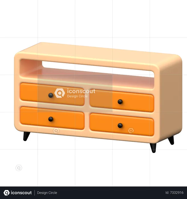 Cabinet  3D Icon