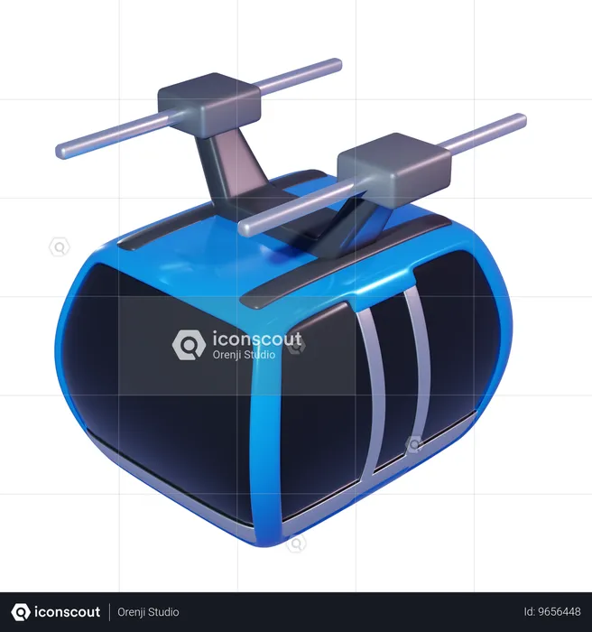 Cable Car  3D Icon