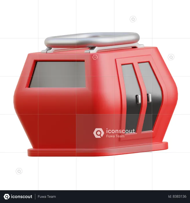 Cable Car  3D Icon