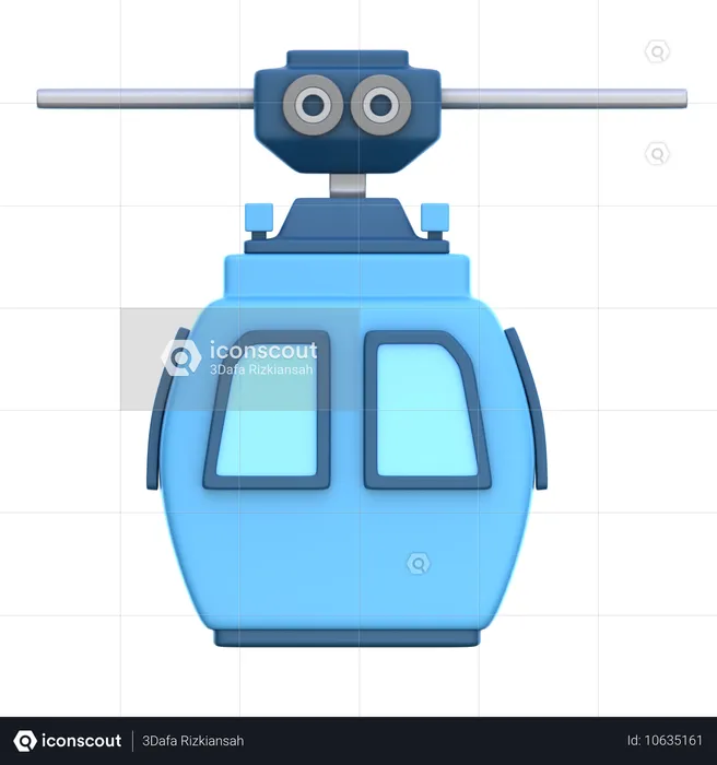 Cable Car  3D Icon