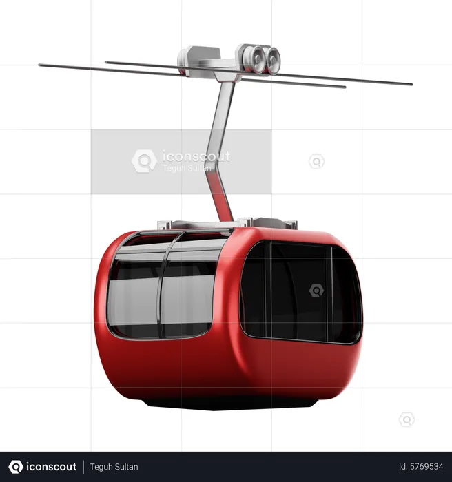 Cable Cars  3D Icon