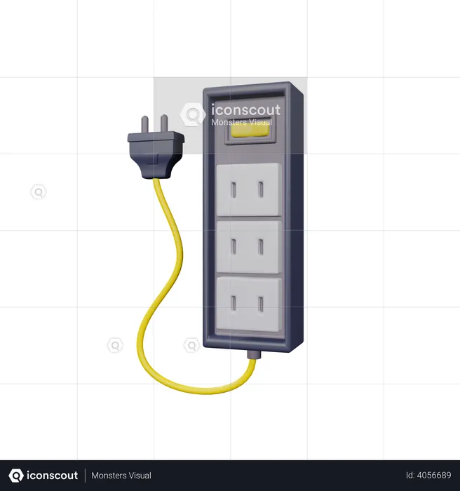 Cable de extensión  3D Illustration