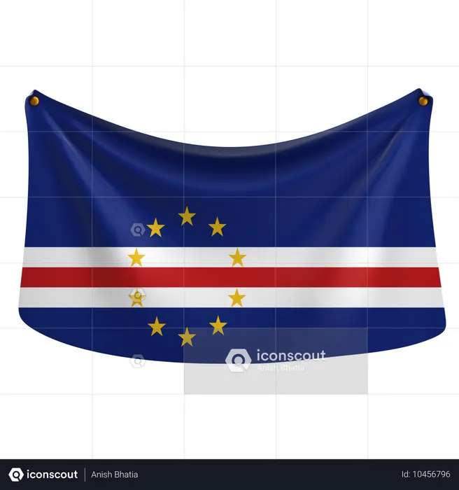 Cabo Verde Flag 3D Icon